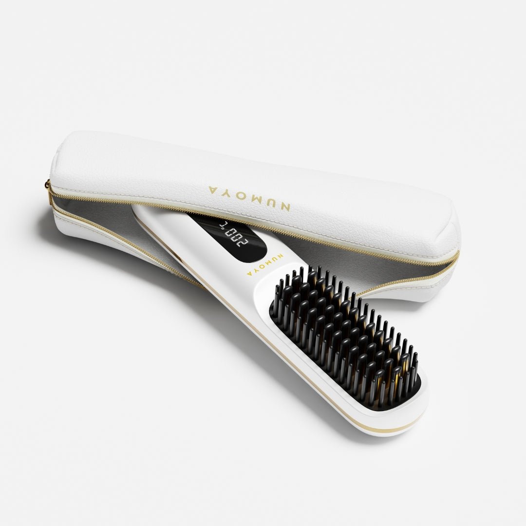 White Leather Pouch for GoBrush - NUMOYA