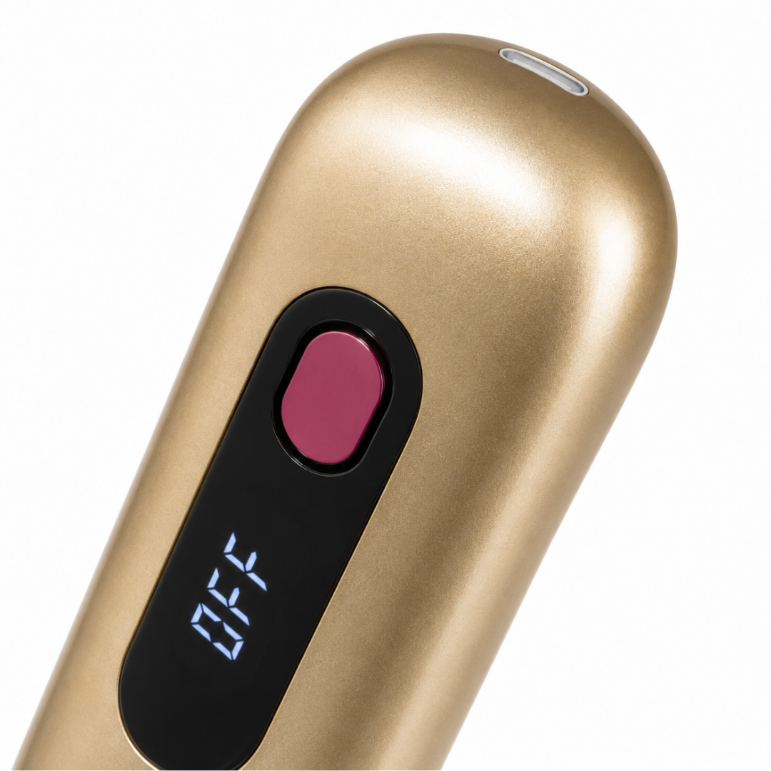 [NEW] FLOWN Portable Straightener Brush Gold - GoBrush PRO