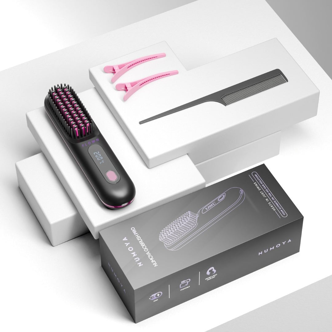 [NEW] FLOWN Portable Straightener Brush - GoBrush PRO - NUMOYA