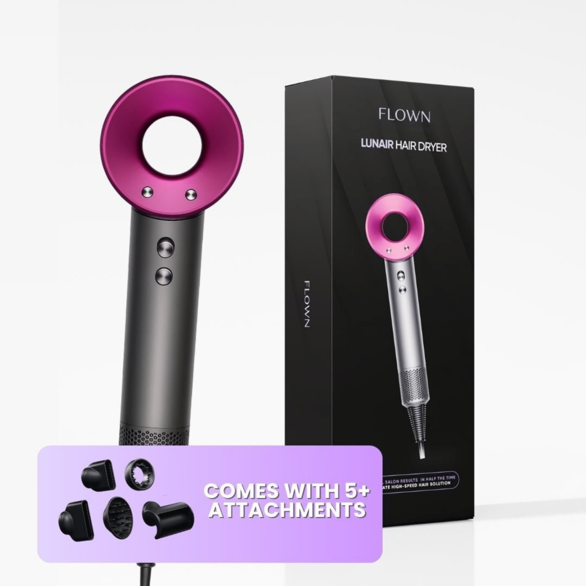FLOWN Lunair Hair Dryer 5-in-1 [Special Offer] - NUMOYA