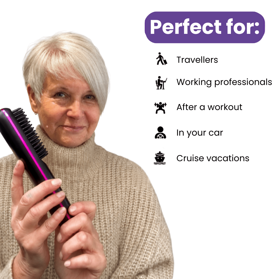 [NEW] FLOWN Portable Straightener Brush - GoBrush PRO