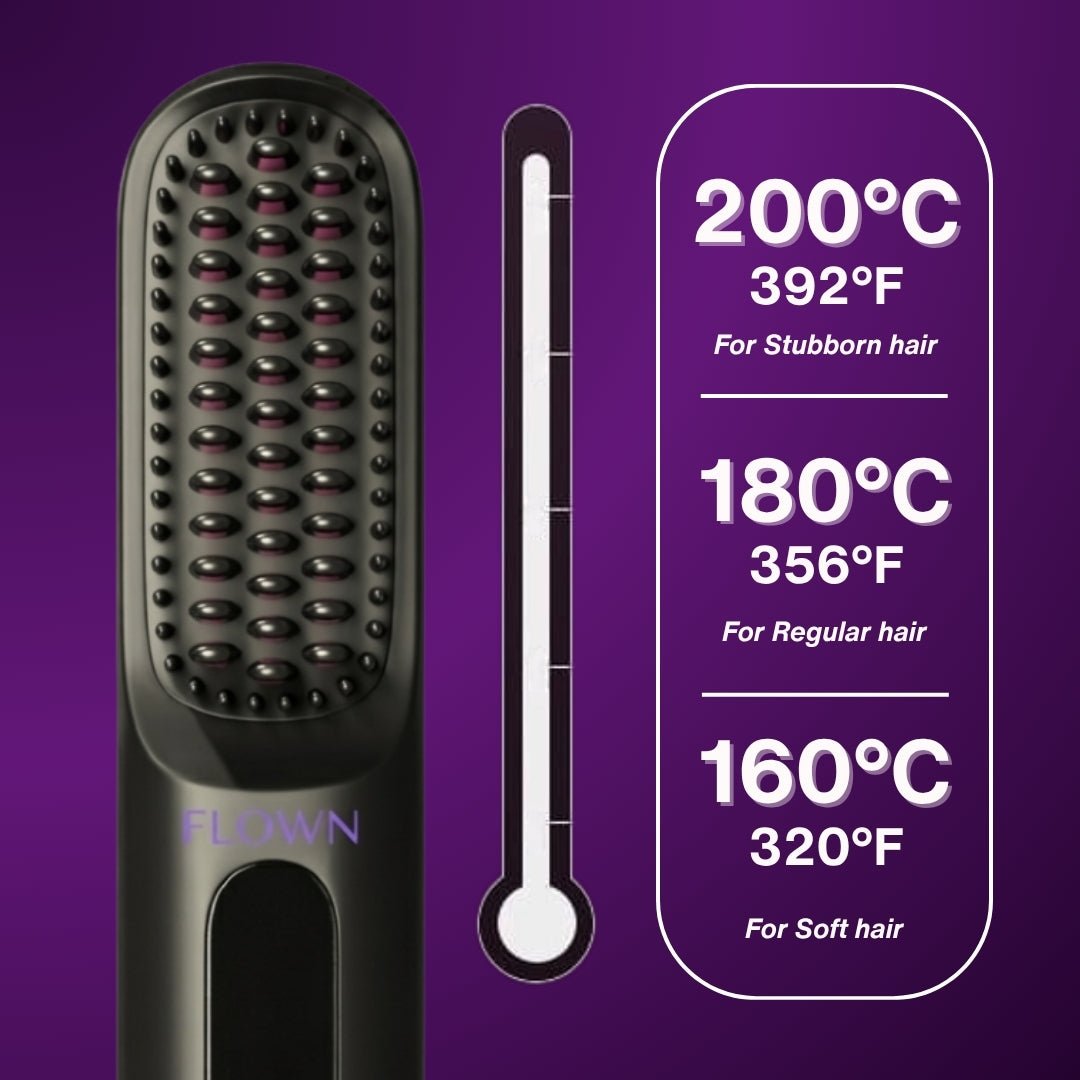 [NEW] FLOWN Portable Straightener Brush - GoBrush PRO - NUMOYA