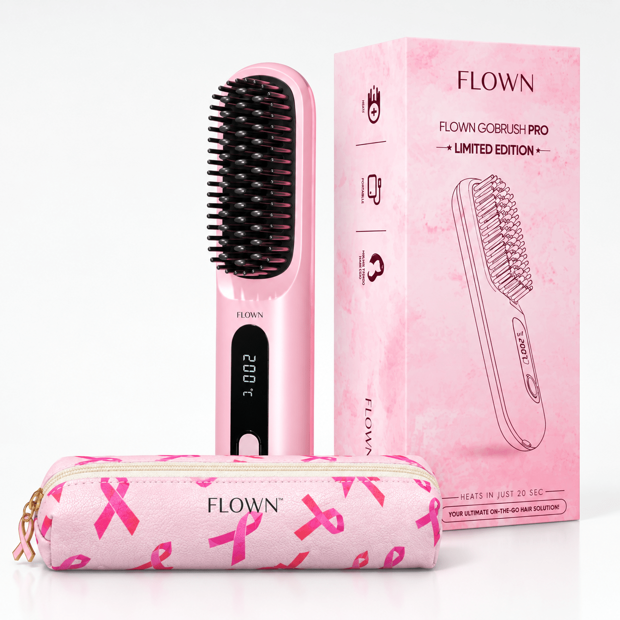 [NEW] FLOWN Portable Straightener Brush - GoBrush PRO - NUMOYA