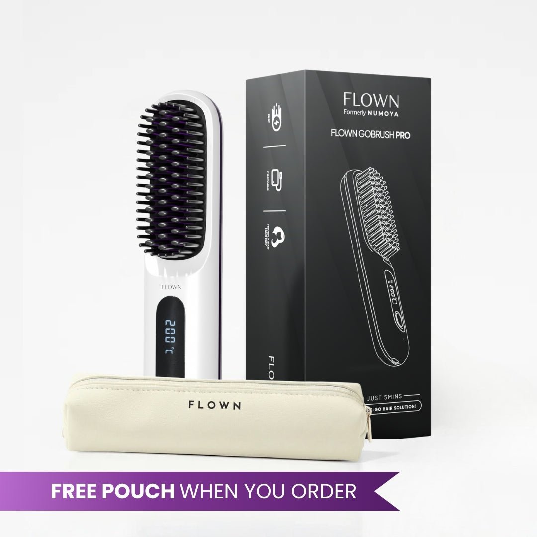 [NEW] FLOWN Portable Straightener Brush - GoBrush PRO - NUMOYA