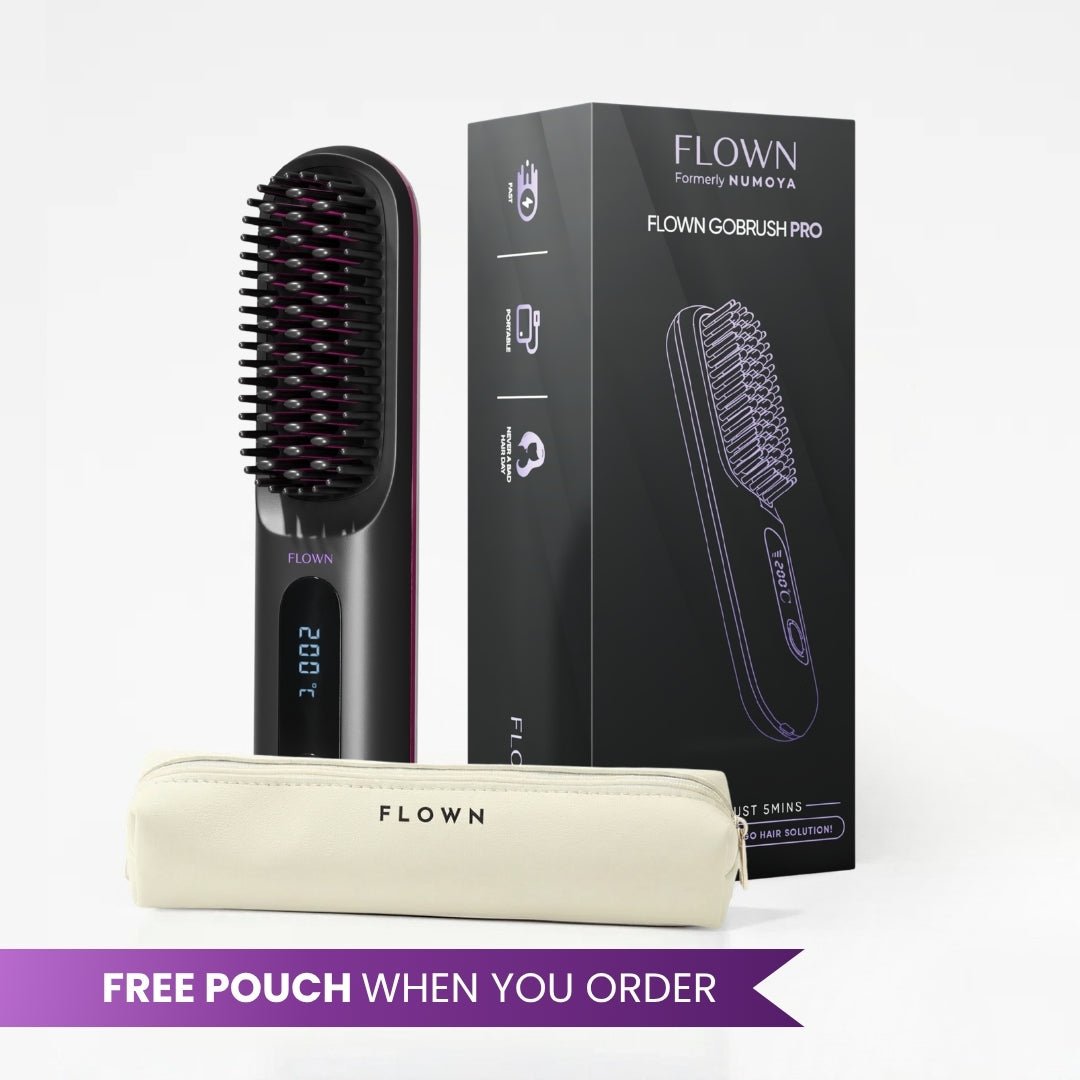 [NEW] FLOWN Portable Straightener Brush - GoBrush PRO - NUMOYA