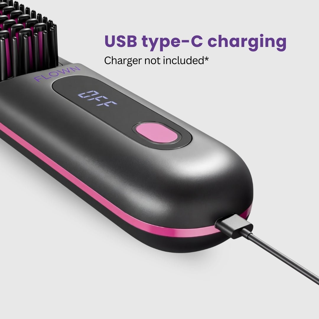 [NEW] FLOWN Portable Straightener Brush - GoBrush PRO - NUMOYA