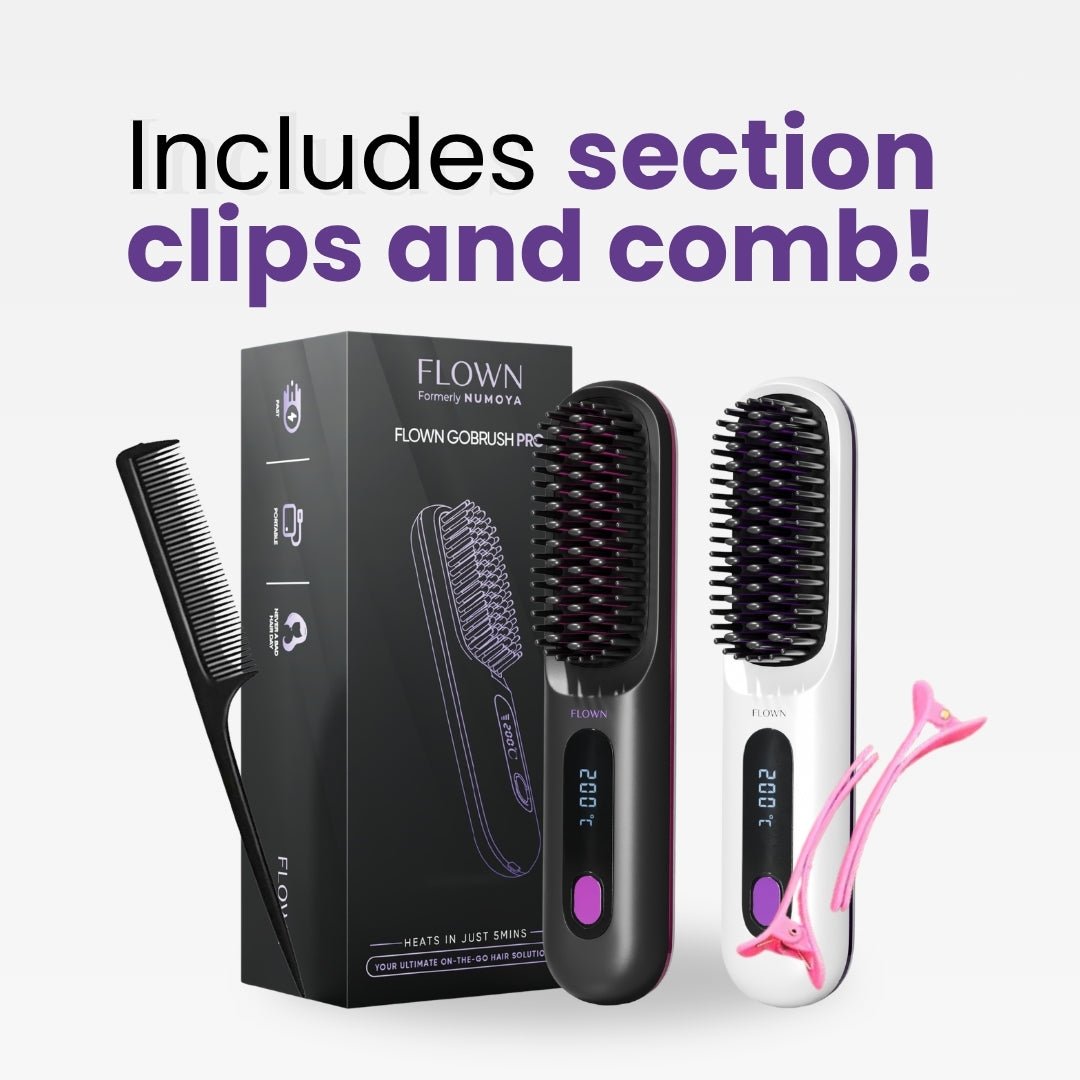 [NEW] FLOWN Portable Straightener Brush - GoBrush PRO - NUMOYA