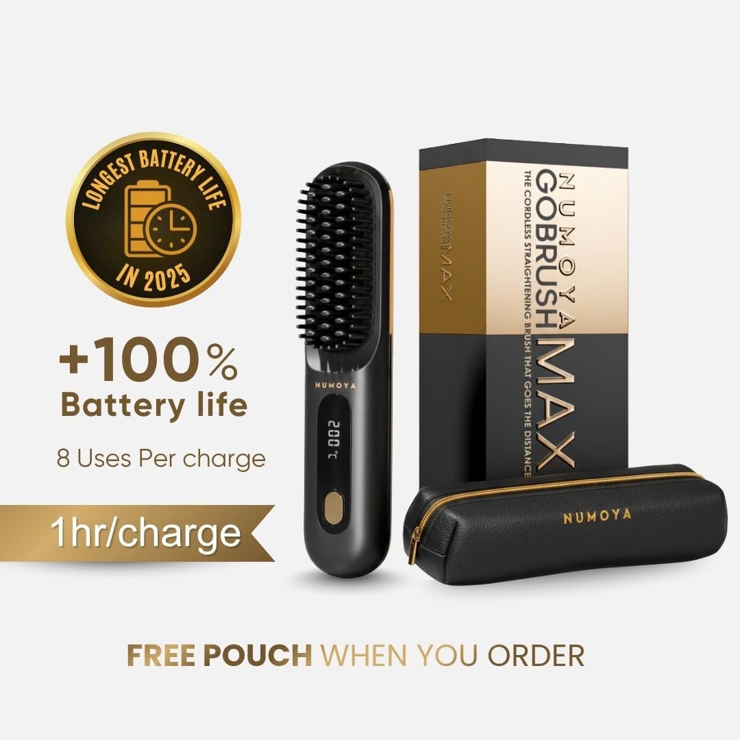 [NEW] Numoya Portable Straightener Brush - GoBrush MAX