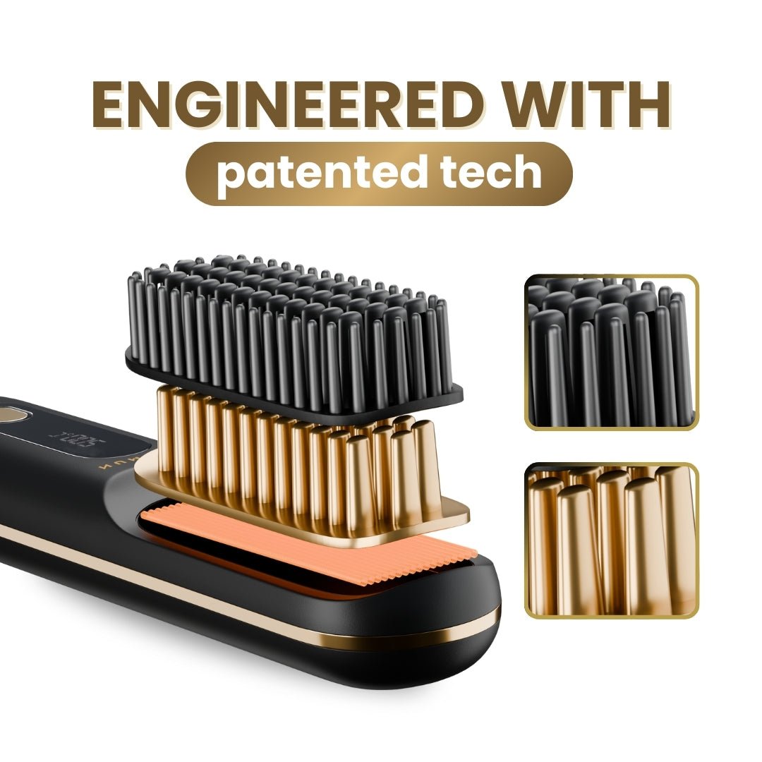 [NEW] Numoya Portable Straightener Brush - GoBrush MAX - NUMOYA