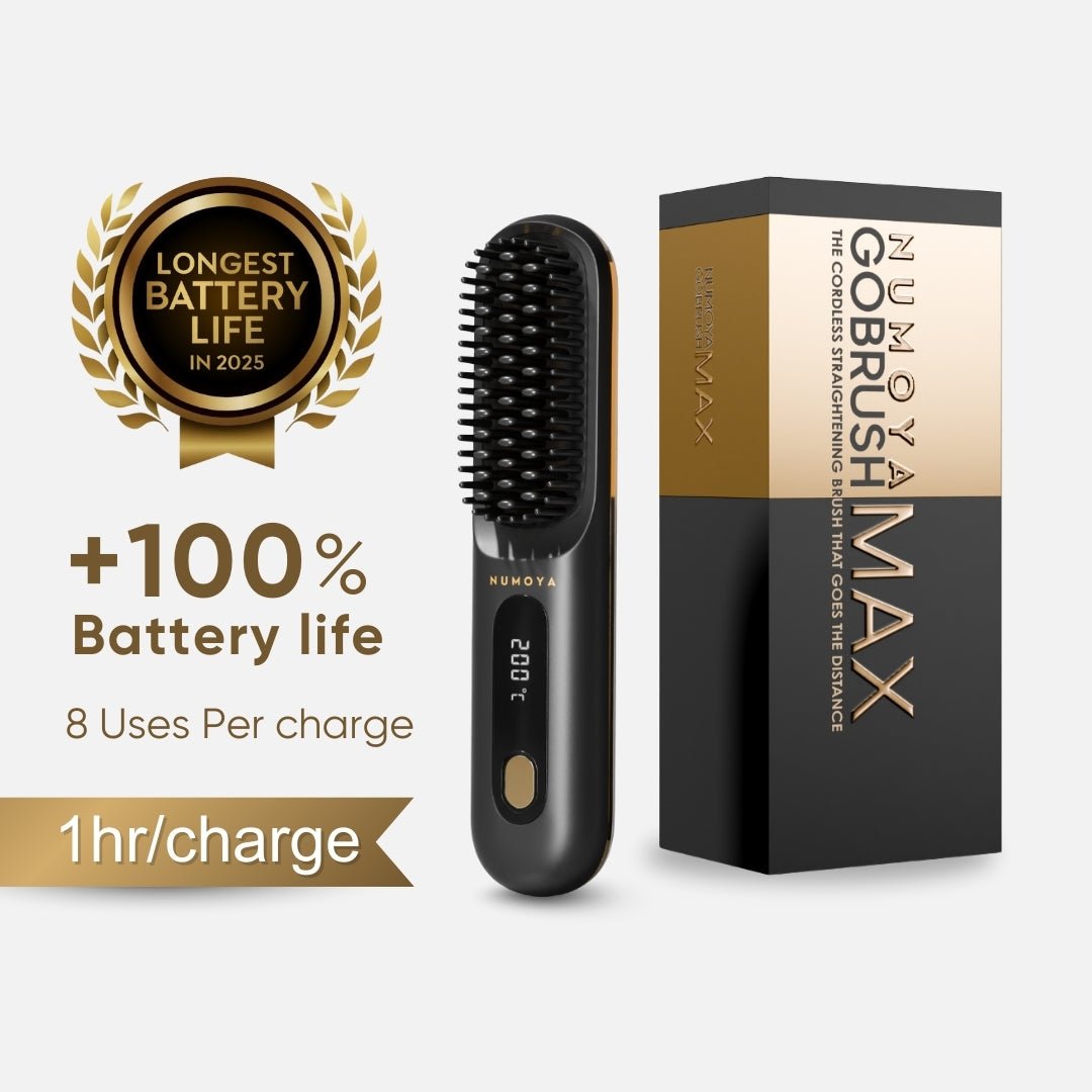 [NEW] Numoya Portable Straightener Brush - GoBrush MAX - NUMOYA