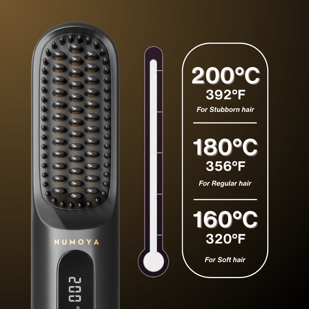 [NEW] Numoya Portable Straightener Brush - GoBrush MAX - NUMOYA