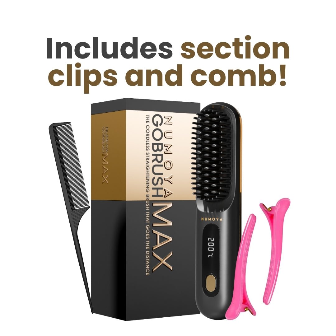 [NEW] Numoya Portable Straightener Brush - GoBrush MAX - NUMOYA