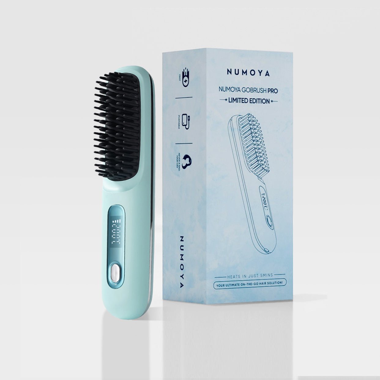 [NEW] Numoya Portable Straightener Brush - GoBrush PRO (BOGO) - NUMOYA
