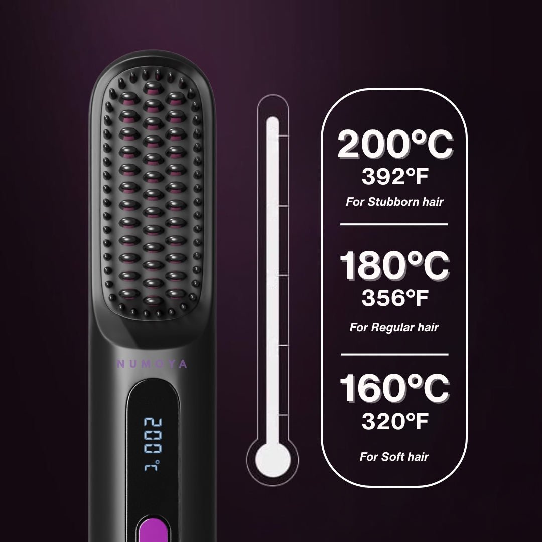 Cordless Straightening Brush - NUMOYA