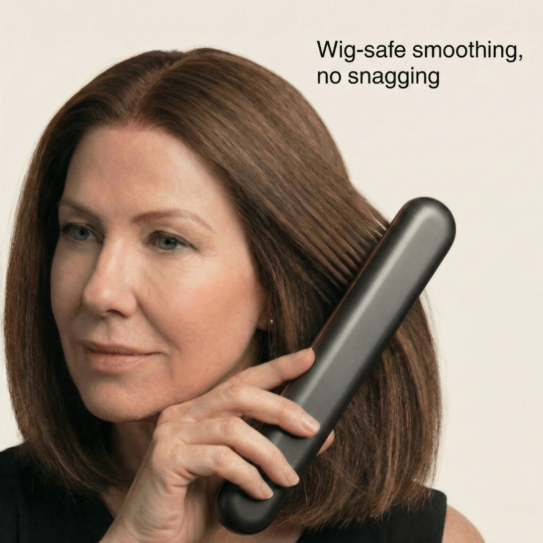 [NEW] Numoya Portable Straightener Brush - GoBrush PRO + Free Leather Pouch - NUMOYA