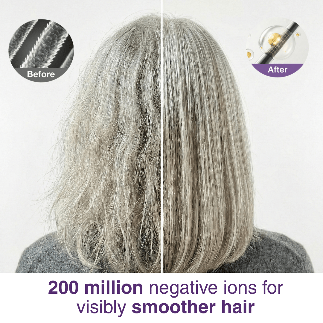 [NEW] Numoya Portable Straightener Brush - GoBrush PRO + Free Leather Pouch - NUMOYA