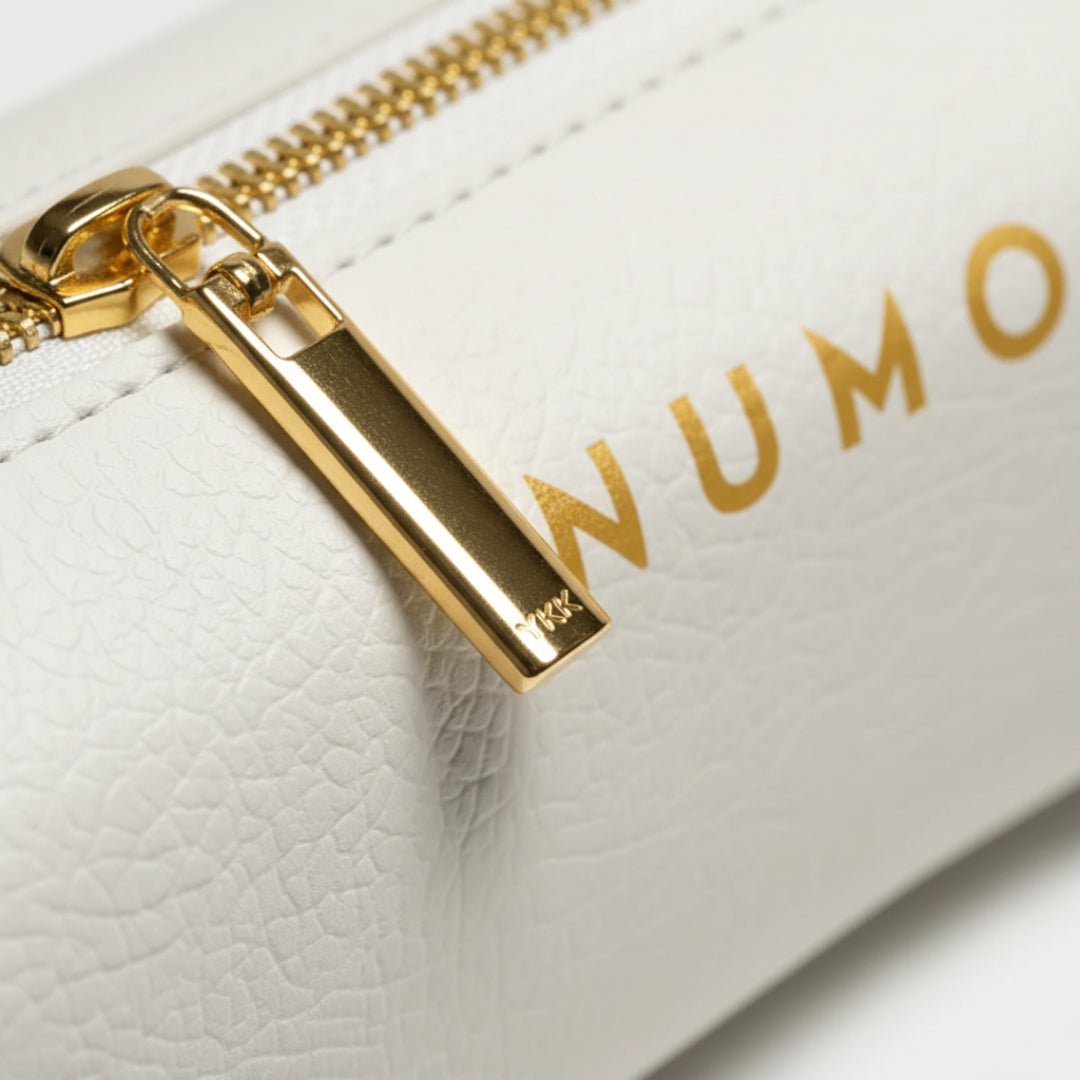 White Leather Pouch for GoBrush - NUMOYA