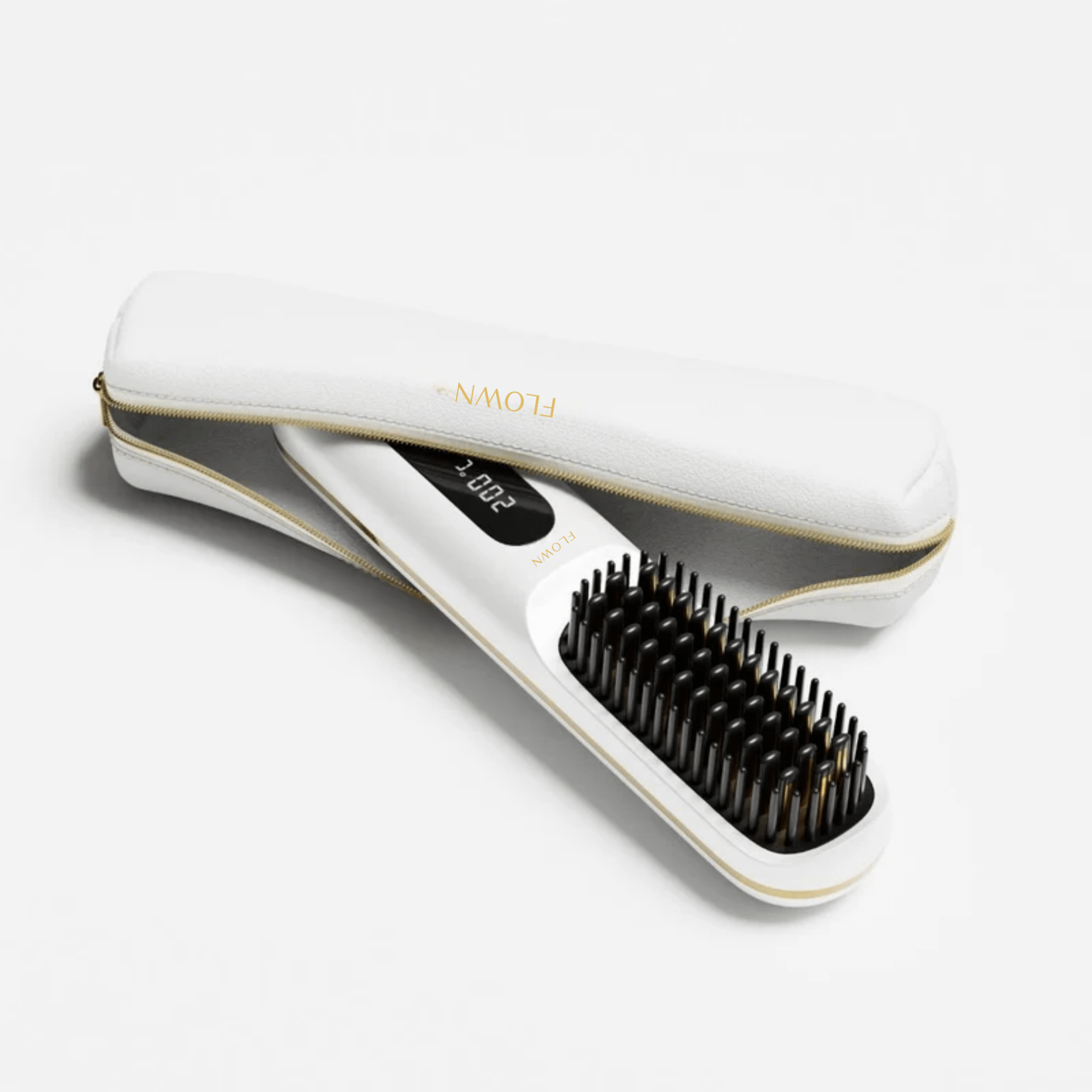 White Leather Pouch for GoBrush - NUMOYA